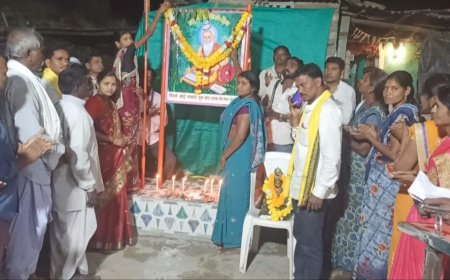 बोरगाव (कडू ) येथे विदर्भ भोई समाज  युवा संघांचे फलक अनावरण व नामकरण सोहळा