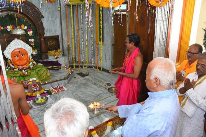 शुद्ध चारित्र्यामुळेच राम जिंकले – सरसंघचालक  - तमो गुणामुळे रावणाचा पराभव झाला  - डॉक्टर मोहनजी भागवत यांची माहूरची उपशक्तीपीठ मंगला माता देवस्थानची ऐतिहासिक भेट