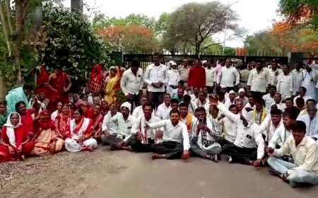 मराठवाड्याचा पाणी प्रश्न पेटला,400 ते 500 शेतकरी जल समाधीसाठी जात असताना पोलीससानी अडवले