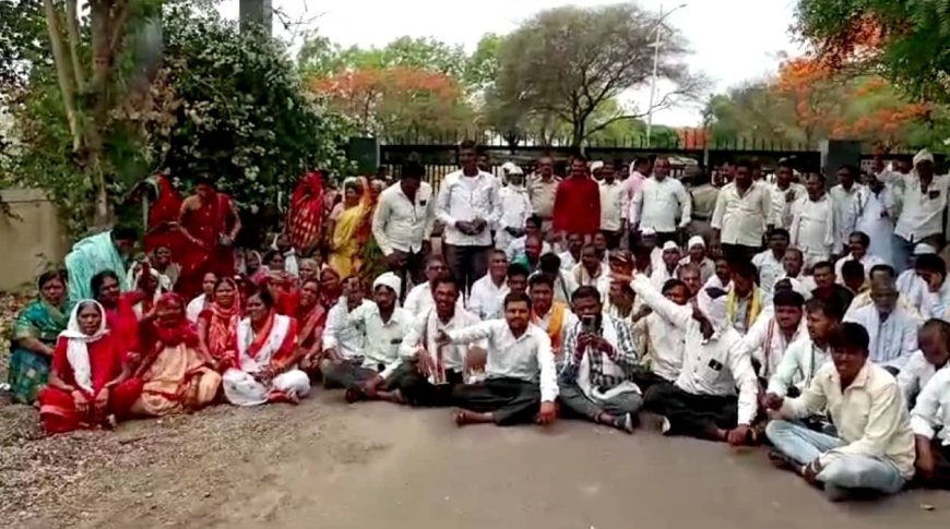 मराठवाड्याचा पाणी प्रश्न पेटला,400 ते 500 शेतकरी जल समाधीसाठी जात असताना पोलीससानी अडवले