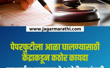 पेपरफुटीला आळा घालण्यासाठी केंद्राकडून कठोर कायदा, दहा वर्षांचा कारावास ते १ कोटीच्या दंडाची तरतूद !!