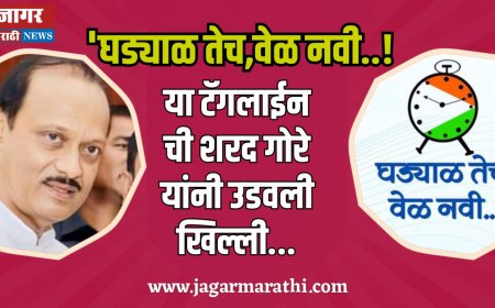 'घड्याळ तेच, वेळ नवी ; या टॅगलाईन ची शरद गोरे यांनी उडवली खिल्ली...