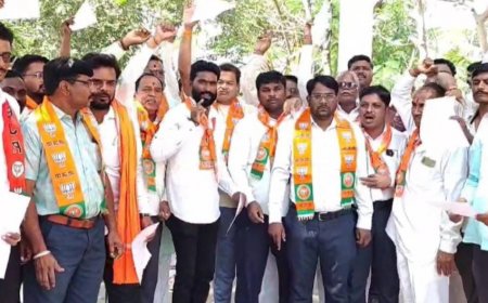 निवडणुकीच्या तोंडावरच भाजपला खिंडार! 500 कार्यकर्त्यांनी दिला राजीनामा !!