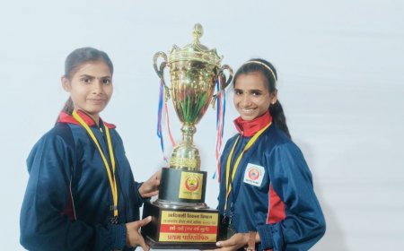 घोडांबे गावच्या सख्या बहिनी राज्यस्थरावर!!