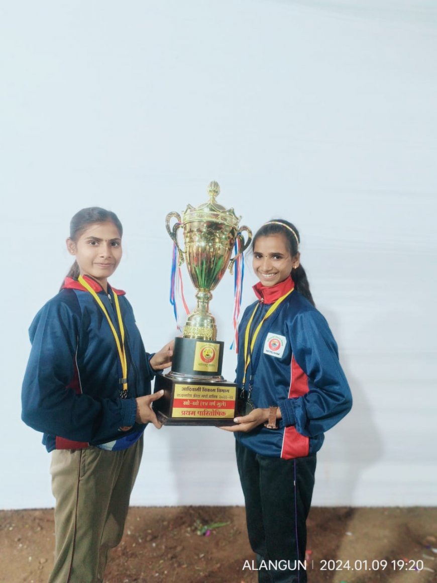 घोडांबे गावच्या सख्या बहिनी राज्यस्थरावर!!