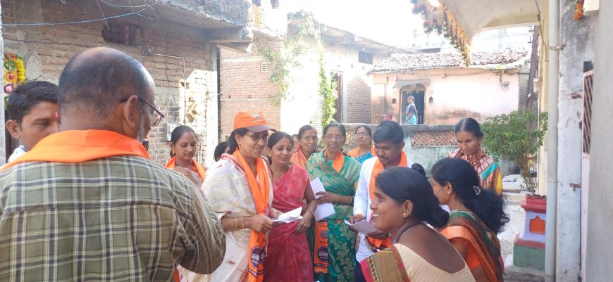 कॅप्टन सुनील डोबाळेंच्या प्रचारासाठी महीला शक्ती मैदानात !!