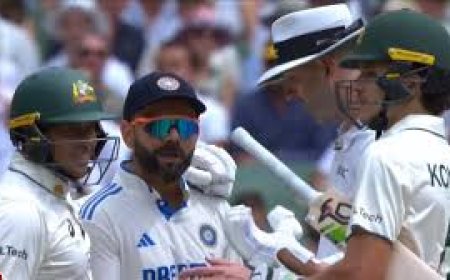 विराट कोहली आणि सॅम कोंटास यांच्यात वाद ; विराट कोहलीला दंडही ठोठावण्यात आला !!