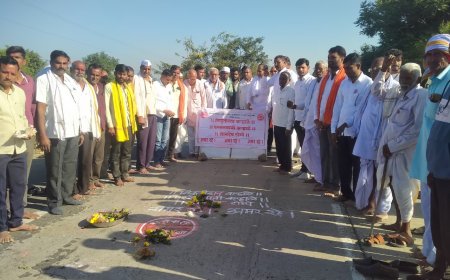 सुरेगाव येथे कापूस आंदोलनातील शहीद शेतकऱ्यांना श्रद्धांजली!!